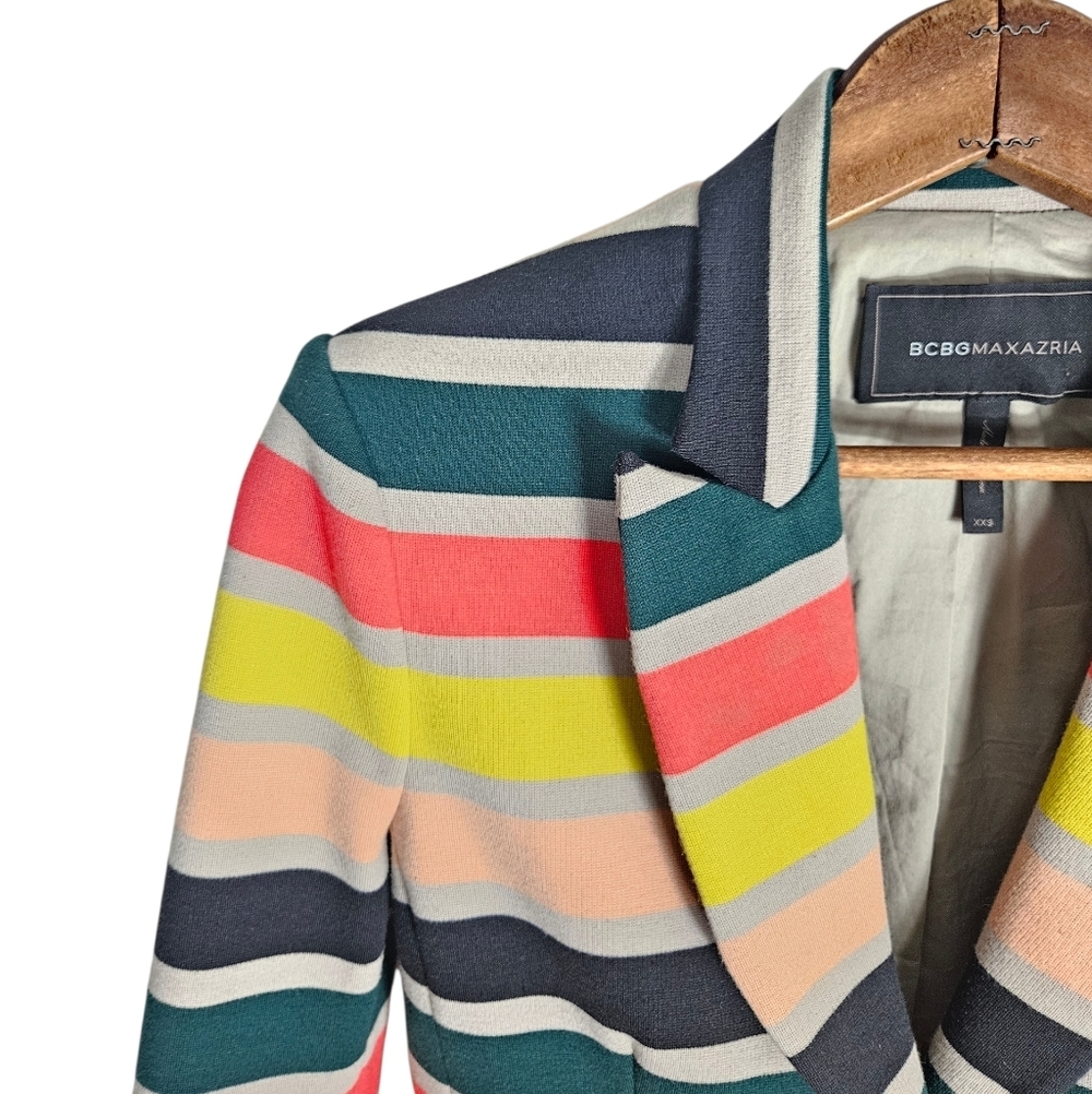 BCBGMaxAzria Multicolor Striped Blazer - Picture 2 of 7